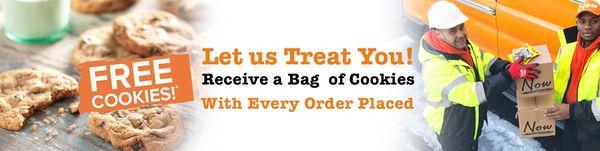 Free Cookies With Every Order