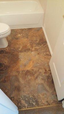 Vinyl tile floors