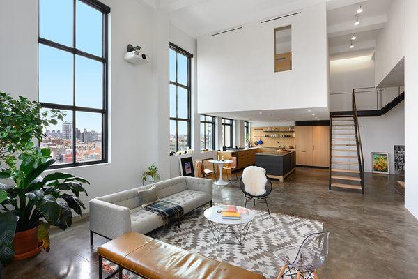 A unique design & work of a new mezzanine to small details of this beautiful apartment in Williamsburg.