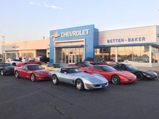 Corvette club night at Betten Baker!