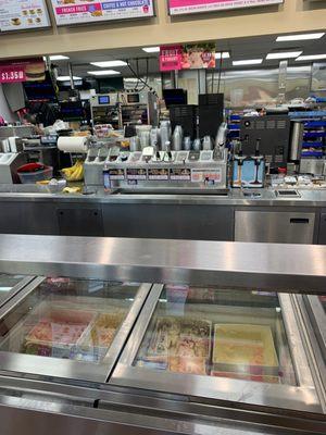 Ice cream counter