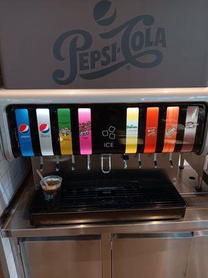 Soda fountain, drinks