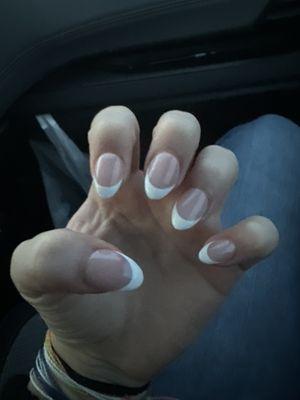 almond french tip