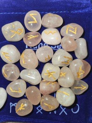 Rose quartz runes