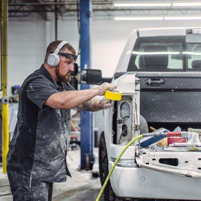 Our body shop technicians are the definition of precision!