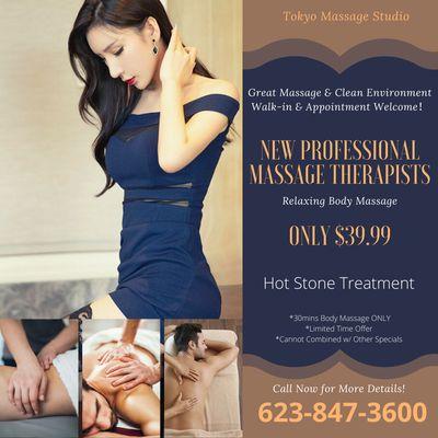 Tokyo Massage Studio
 6445 N 51st Ave #109, Glendale, AZ 85301
 Call us at 623-847-3600