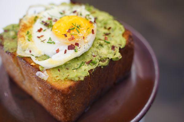 Butter Brick Toast with Avocado & Egg