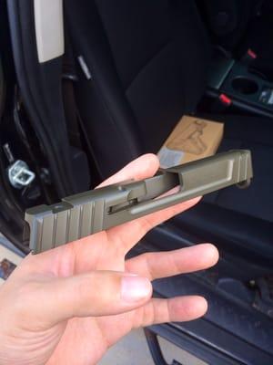 Brand spankin' new S&W SD40Ve Slide in OD Magpul Green.