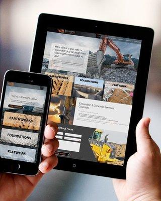 excavation company website development