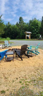 Fire Pit at Distinguished Pistol Outdoor Shooting Range!