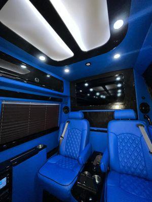 Sprinter customization upholstery , audio system