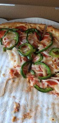 Great Greek style pizza!