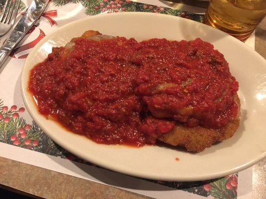 Eggplant chicken parmigiana