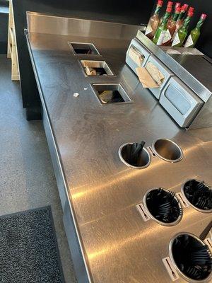 Dirty counters, floors etc