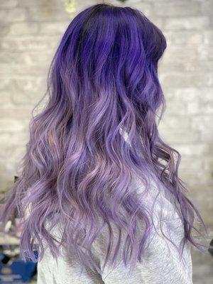 Lavender hair