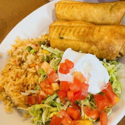 Seafood Chimichangas