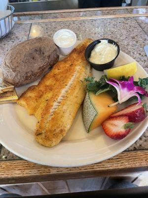 Parmesan crusted Walleye