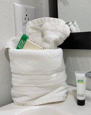 Wonderful towel presentation.