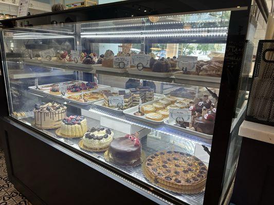 pastry case from a different visit