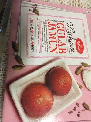 Frozen package of Gulab Jamun.