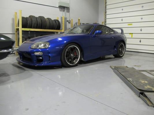 An old picture of the BLP shop Supra before it was torn down for a full ground-up rebuild.