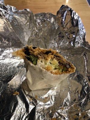 Spicy Barbacoa Pork Burrito