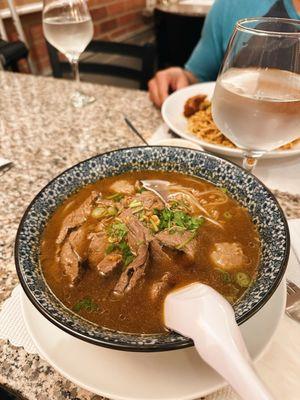 Beef ball noodle soup