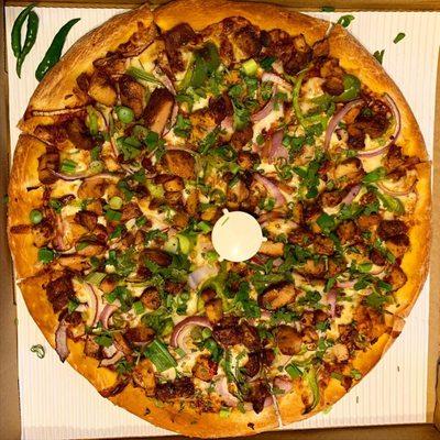 Chili Chicken Pizza