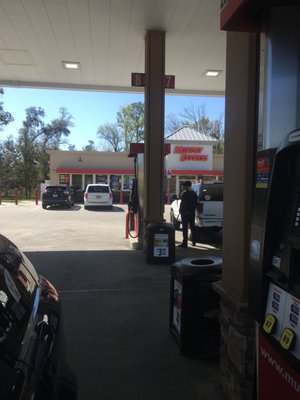 Filling up to head to St. Augustine Beach/Anastasia Island.