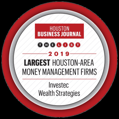 Investec was selected as one of the Largest Money Management Firms in Houston in the March 2019 edition of the Houston Business Journal.