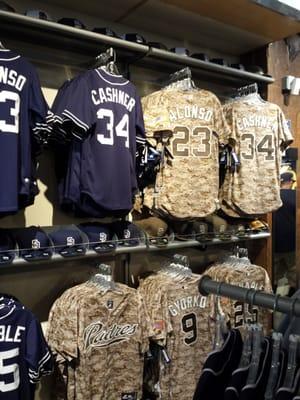 Lots of Padres Jerseys