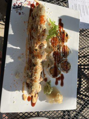 Sweet Potato Roll, crunchy roll