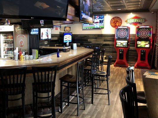 A Portion of the Bar and Games Area