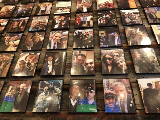 Wall of photos