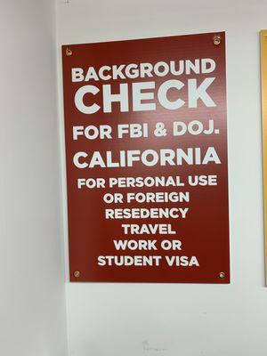 FBI background checks.