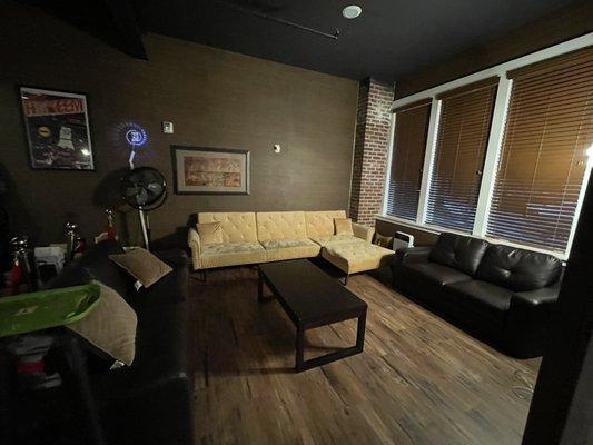 One of the lounge areas in the venue