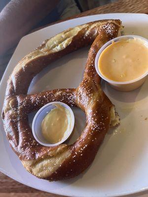 Pretzel and beer cheese