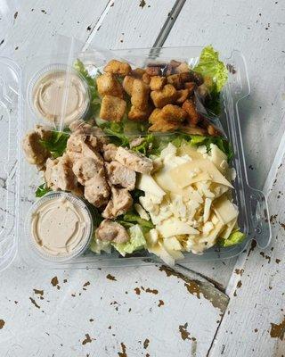 Grilled Chicken Caesar Salad with homemade Caesar Dressing