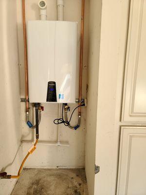 Tankless water heater was the best choice !!!