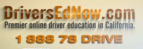 drivers ed online DriversEdNow.com or 1 888 78 DRIVE