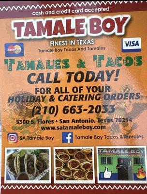 Tamale Boys main location on south Flores