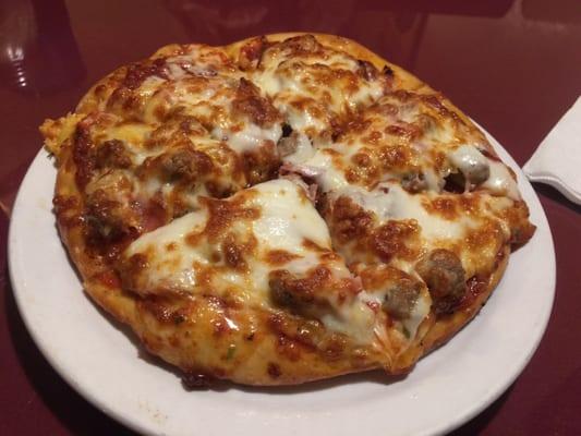 Meat lovers pizza