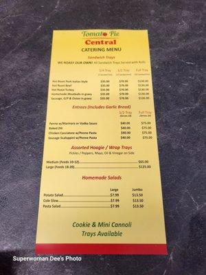 Catering Menu