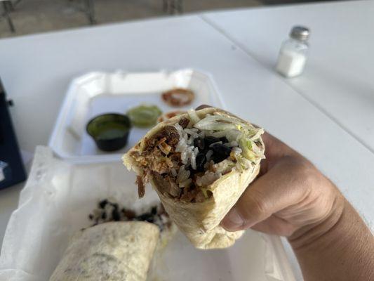 Brisket burrito .. amazing!