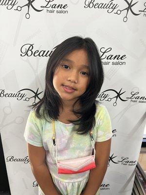 K's layered haircut ‍ beautiful   Hairstylist: Shaunee