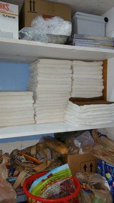 Plenty of clean and new towels.