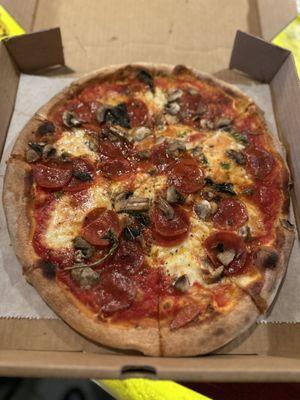 12" Pepperoni and Mushrooms