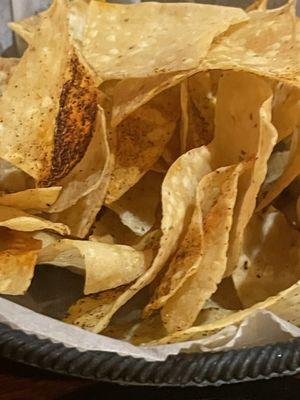 Chips - They have a seasoning on them that makes them delicious.