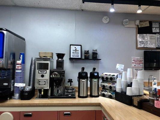 Updated Coffee/Tea Bar area.