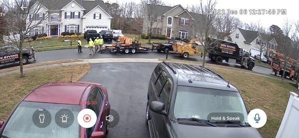 Guys packing up all the equipment